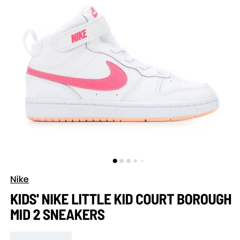 Nike Court Borough Mid 2. — white/arctic orange/pinksicle